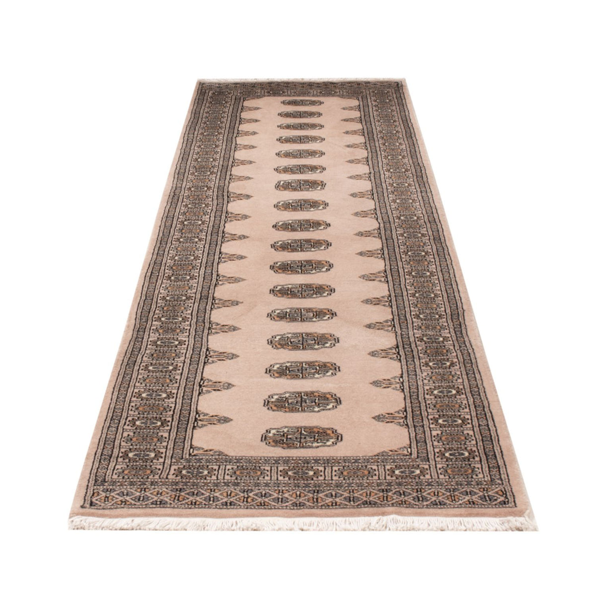Loper Pakistaans tapijt - 302 x 79 cm - beige