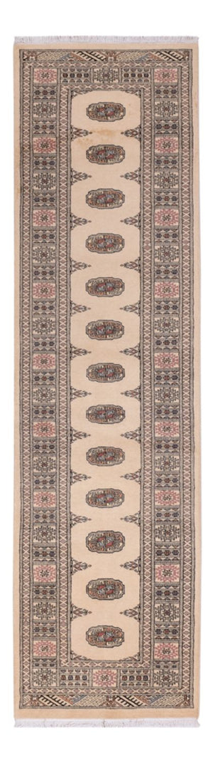 Loper Pakistaans tapijt - 309 x 79 cm - beige