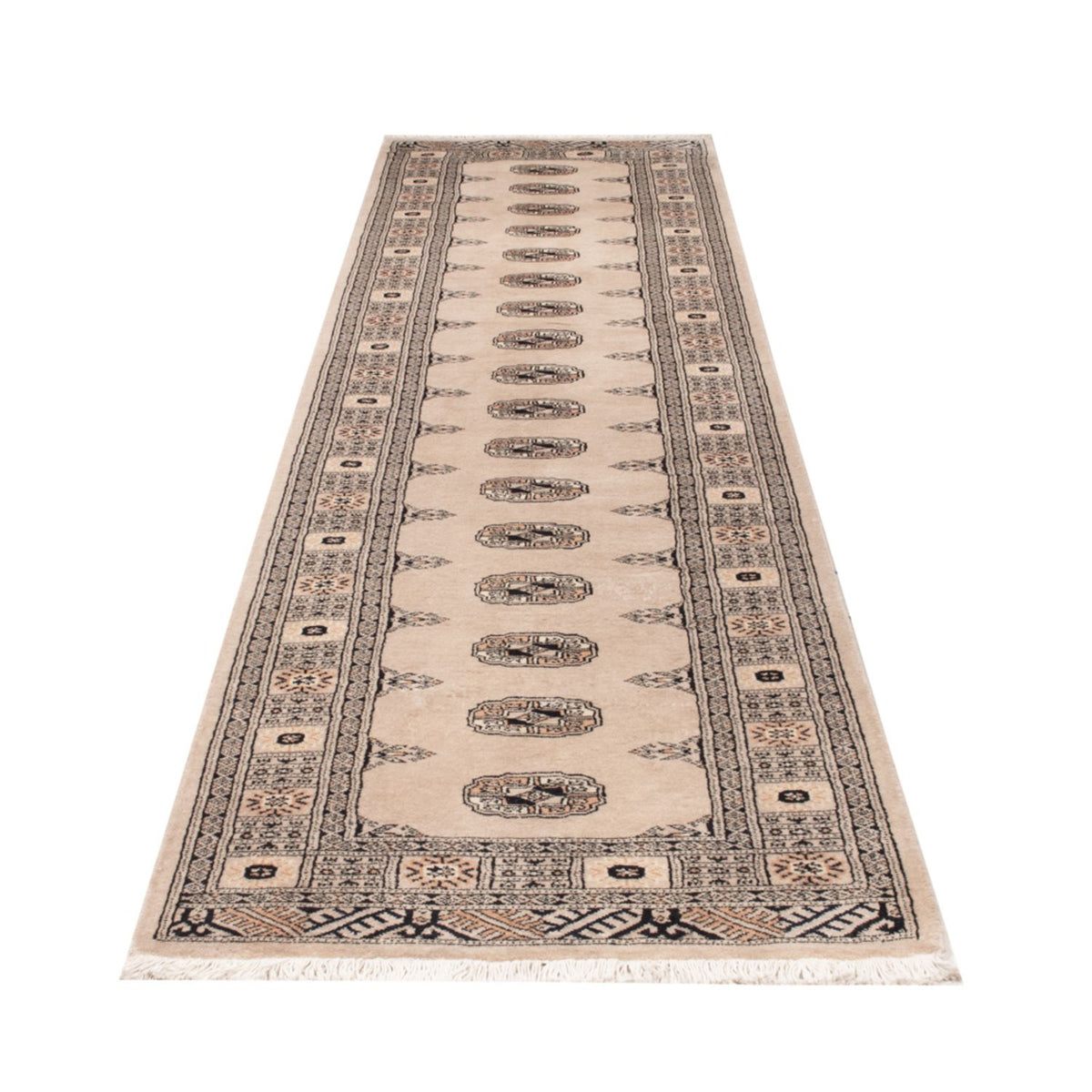 Loper Pakistaans tapijt - 317 x 78 cm - beige