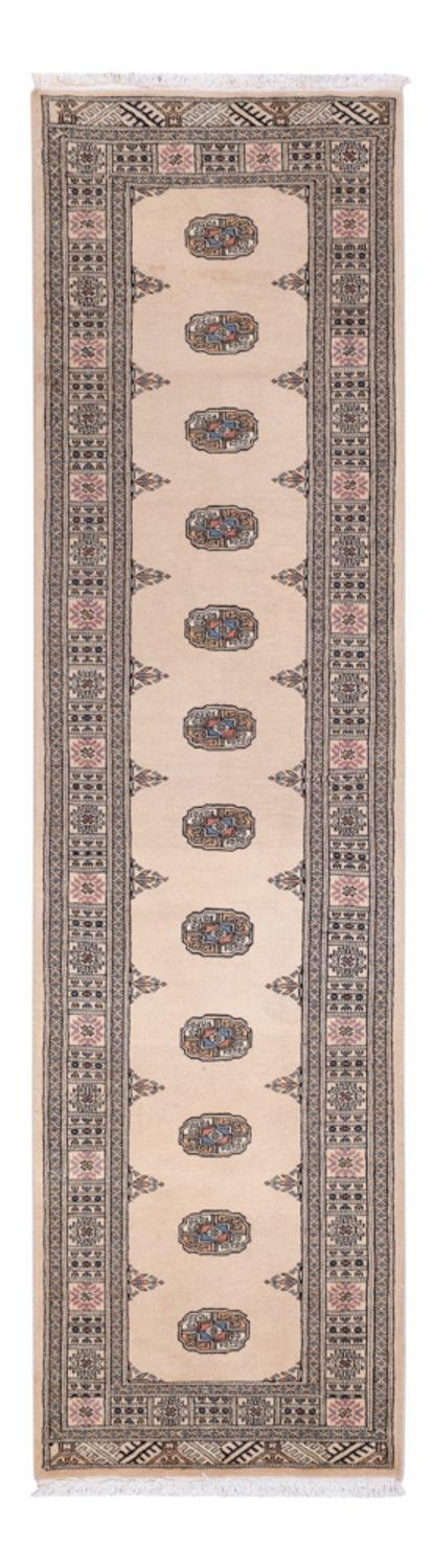 Loper Pakistaans tapijt - 310 x 79 cm - beige