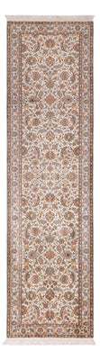 Loper Zijden tapijt - Kashmir Silk - 308 x 80 cm - beige