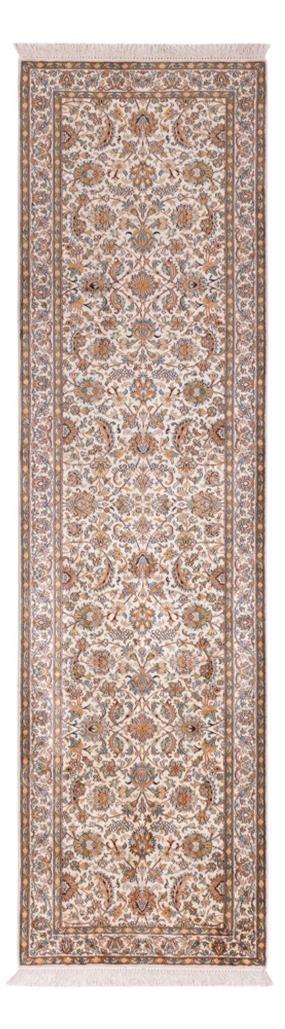 Loper Zijden tapijt - Kashmir Silk - 308 x 80 cm - beige