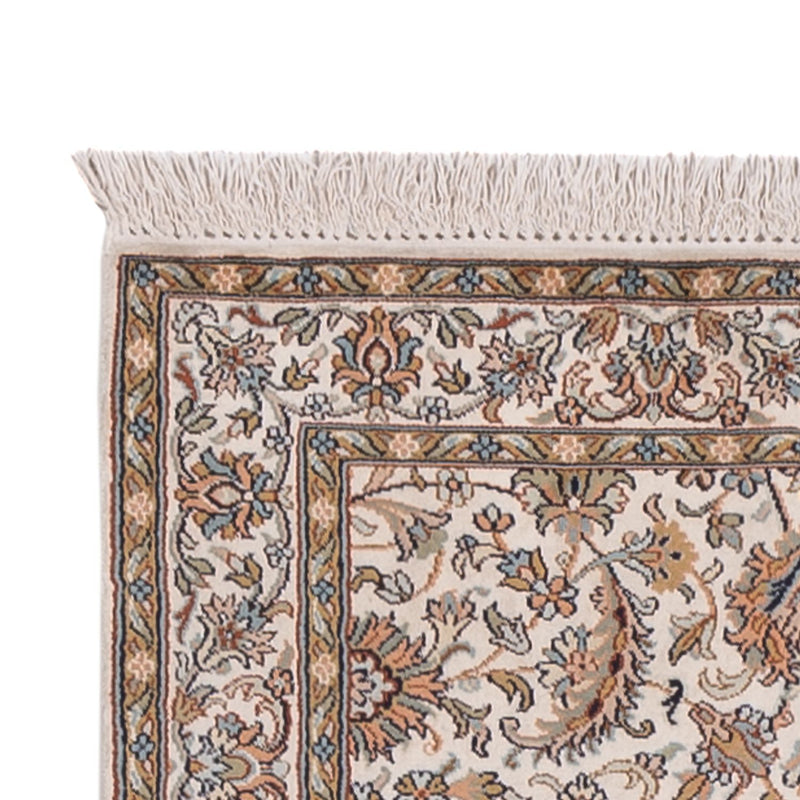Loper Zijden tapijt - Kashmir Silk - 308 x 80 cm - beige