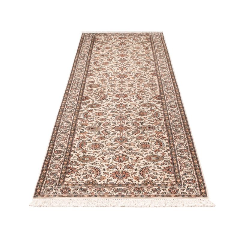Loper Zijden tapijt - Kashmir Silk - 308 x 80 cm - beige