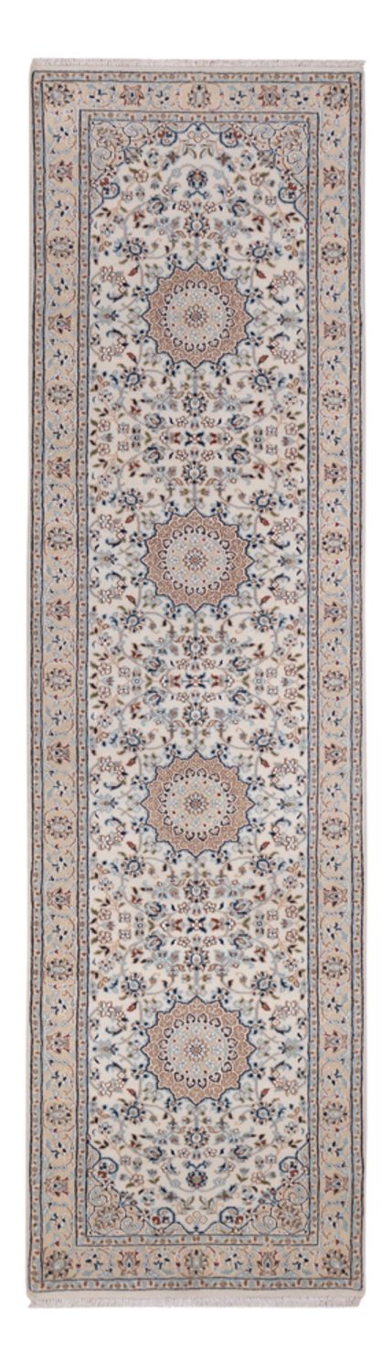 Loper Oosters tapijt - Nain - Indus - 307 x 80 cm - beige