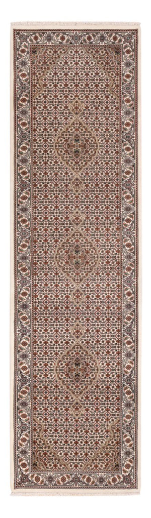 Loper Oosters tapijt - Tabriz - 315 x 84 cm - donker beige