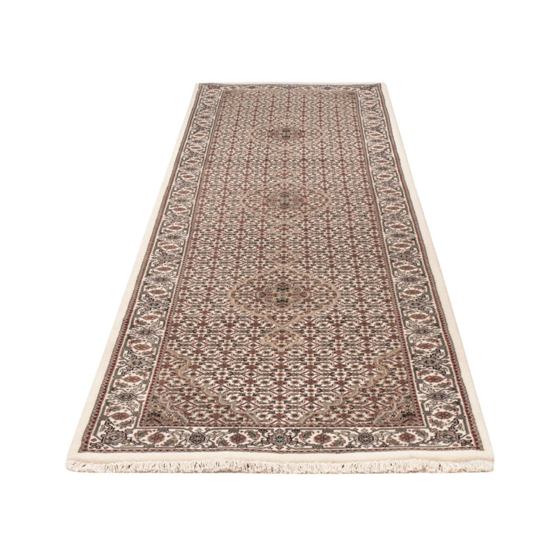 Loper Oosters tapijt - Tabriz - 315 x 84 cm - donker beige