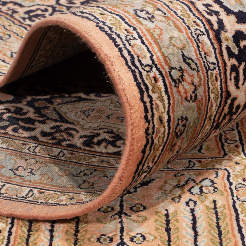 Zijden tapijt - Kashmir Silk - 378 x 273 cm - donker beige