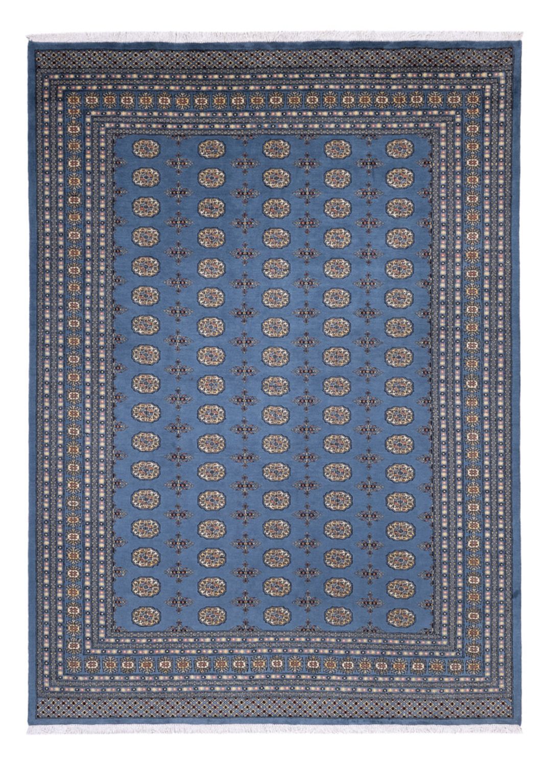 Afghaans tapijt - Bukhara - 344 x 248 cm - blauw