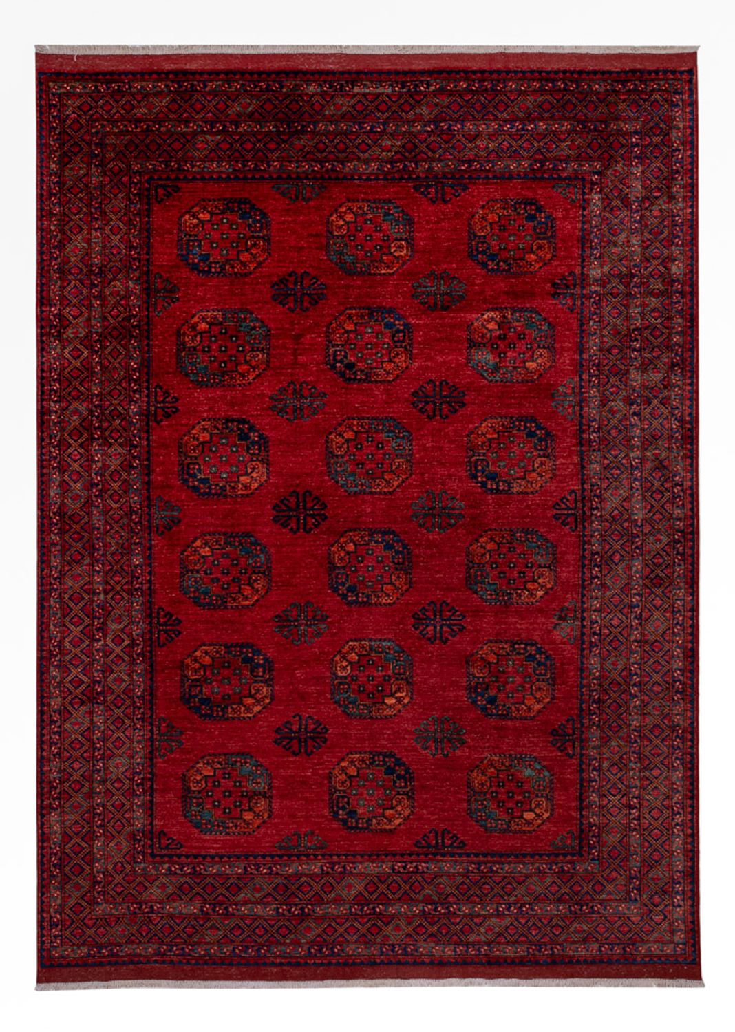 Afghaans tapijt - 346 x 256 cm - rood