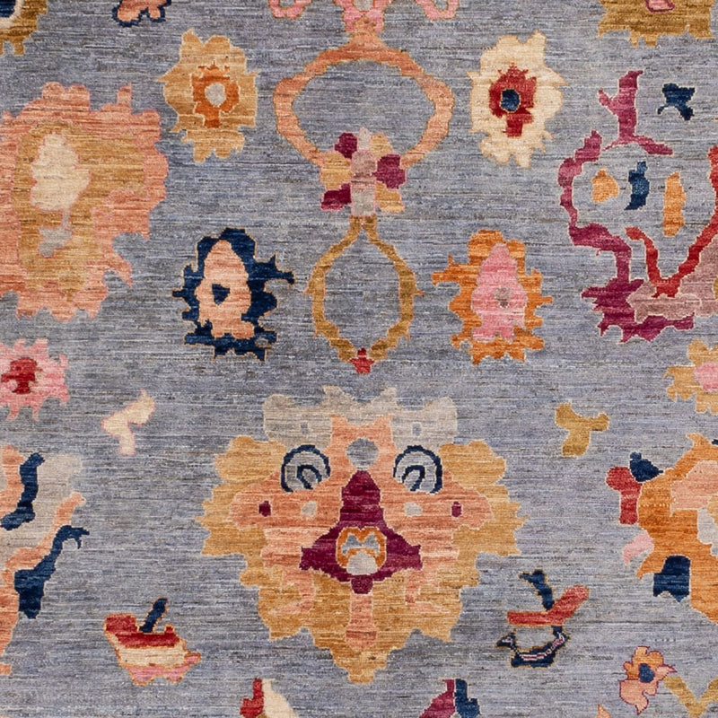 Ziegler Tapijt - Usak - 357 x 290 cm - lichtblauw