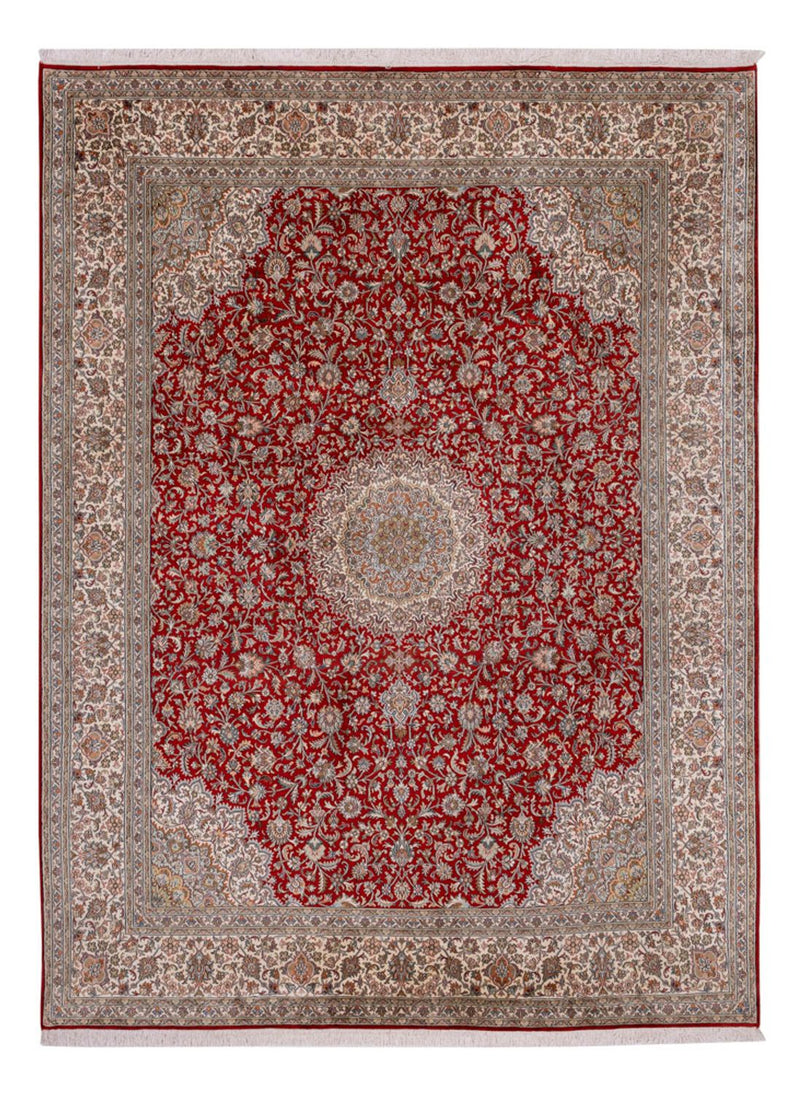 Zijden tapijt - Kashmir Silk - 327 x 244 cm - rood