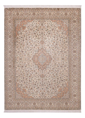 Zijden tapijt - Kashmir Silk - 329 x 244 cm - beige
