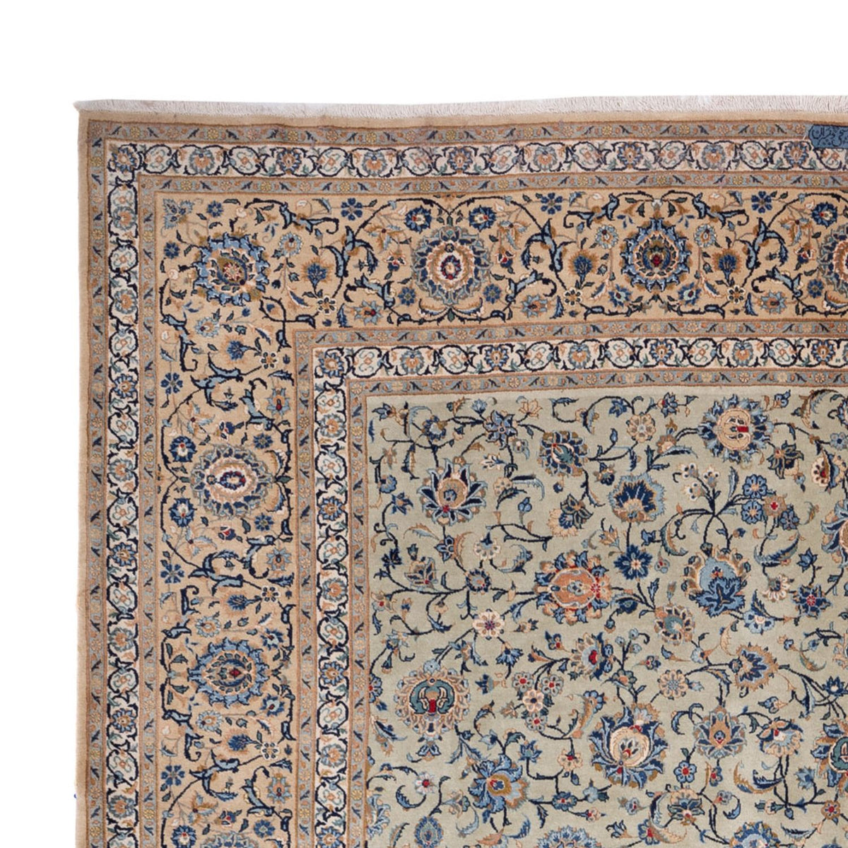 Perzisch tapijt - Keshan - 403 x 303 cm - beige