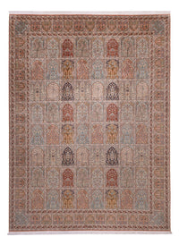 Zijden tapijt - Kashmir Silk - 372 x 277 cm - donker beige