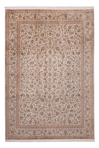 Zijden tapijt - Kashmir Silk - 358 x 249 cm - beige