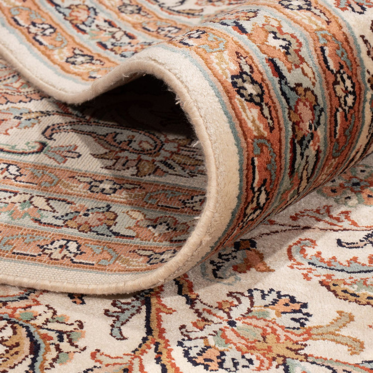 Zijden tapijt - Kashmir Silk - 358 x 249 cm - beige