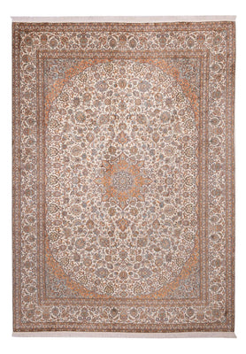 Zijden tapijt - Kashmir Silk - 347 x 247 cm - beige