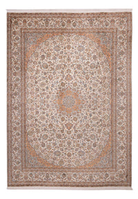Zijden tapijt - Kashmir Silk - 347 x 247 cm - beige