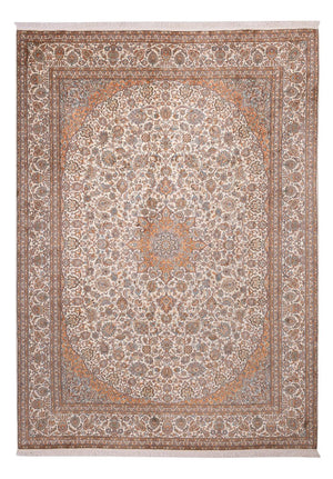 Zijden tapijt - Kashmir Silk - 347 x 247 cm - beige