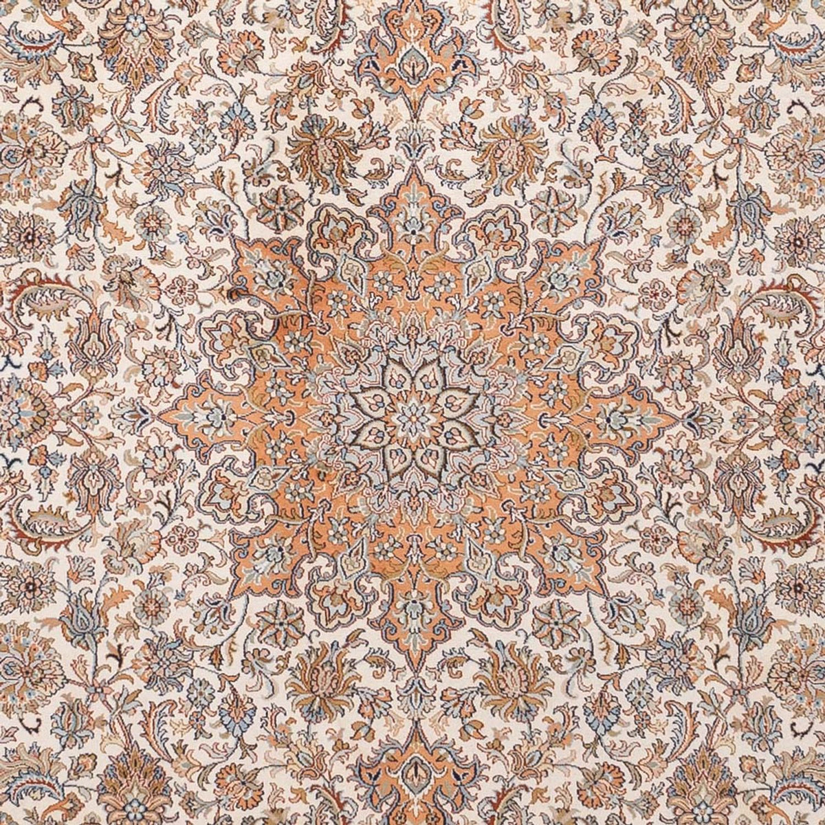 Zijden tapijt - Kashmir Silk - 347 x 247 cm - beige