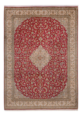 Zijden tapijt - Kashmir Silk - 339 x 244 cm - rood