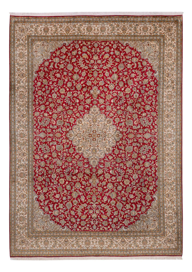 Zijden tapijt - Kashmir Silk - 339 x 244 cm - rood