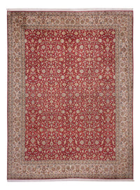 Zijden tapijt - Kashmir Silk - 369 x 279 cm - rood