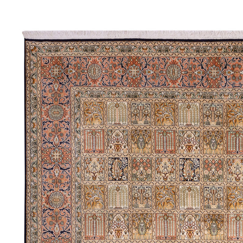 Zijden tapijt - Kashmir Silk - 330 x 246 cm - donker beige