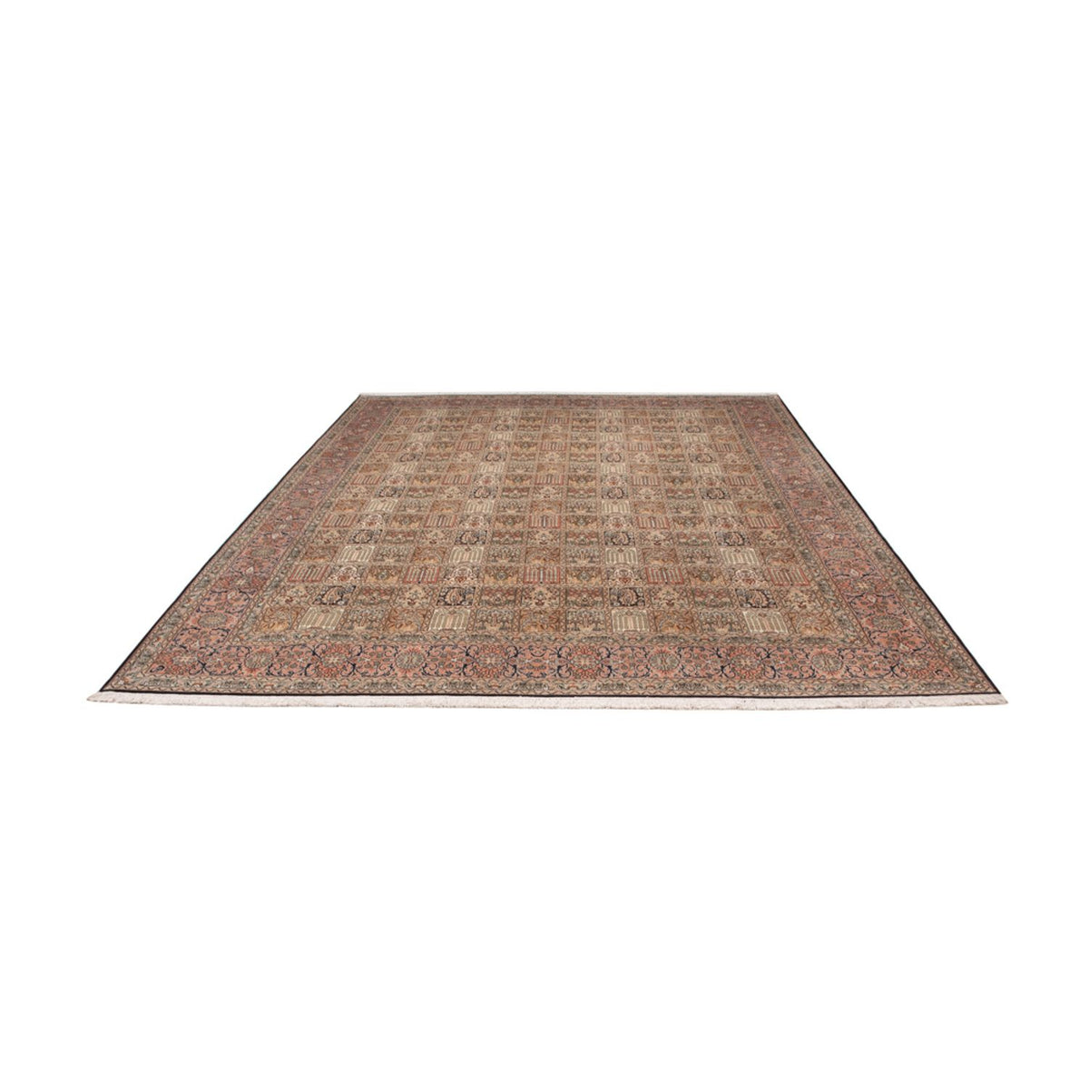 Zijden tapijt - Kashmir Silk - 330 x 246 cm - donker beige