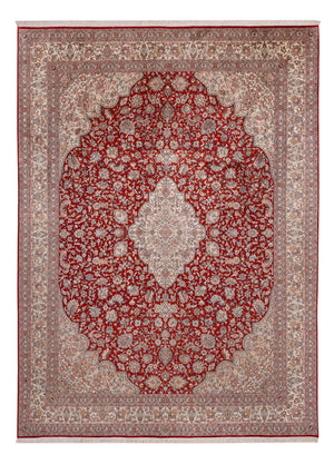Zijden tapijt - Kashmir Silk - 332 x 245 cm - rood