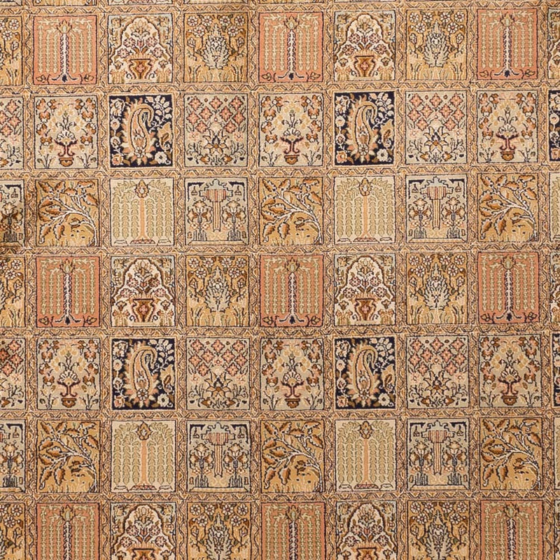 Zijden tapijt - Kashmir Silk - 339 x 246 cm - donker beige