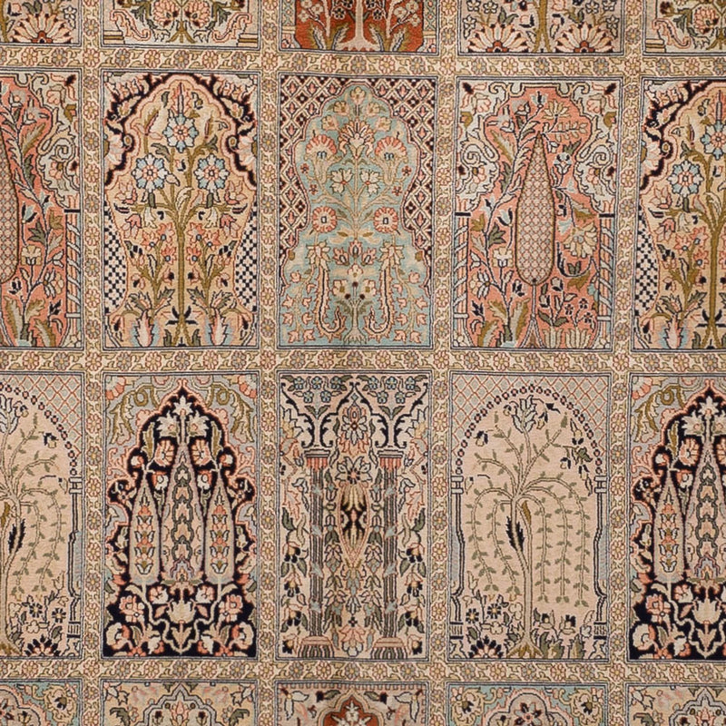 Zijden tapijt - Kashmir Silk - 324 x 238 cm - beige