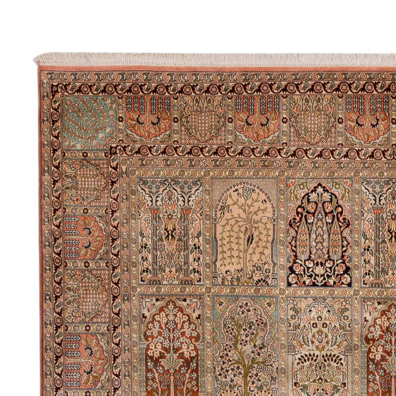 Zijden tapijt - Kashmir Silk - 324 x 238 cm - beige
