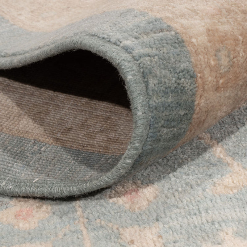 Ziegler tapijt vierkant  - 297 x 298 cm - lichtblauw