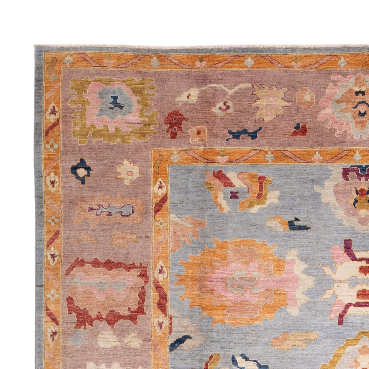 Ziegler Tapijt - Usak - 391 x 298 cm - lichtblauw