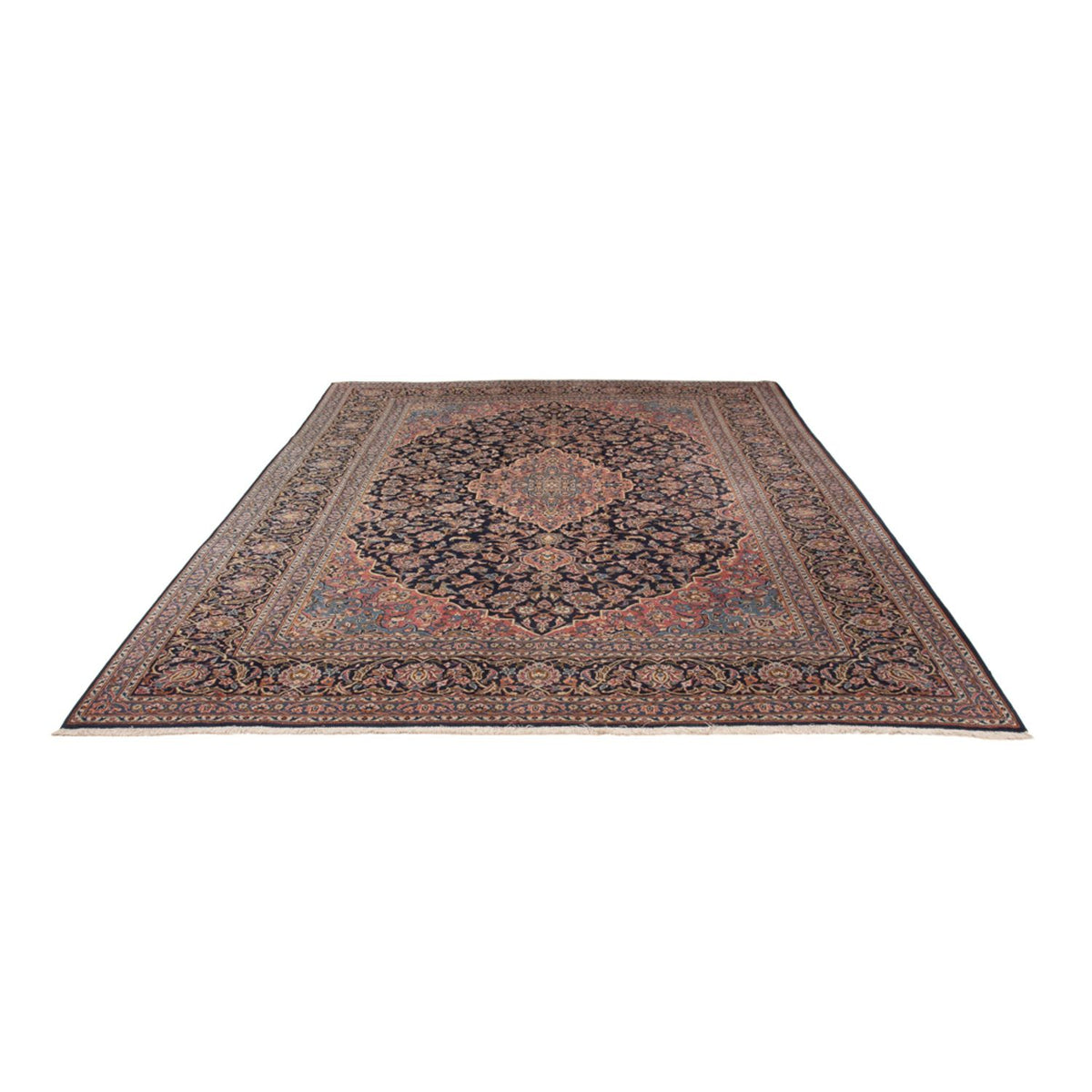 Perzisch tapijt - Keshan - 355 x 264 cm - donker beige