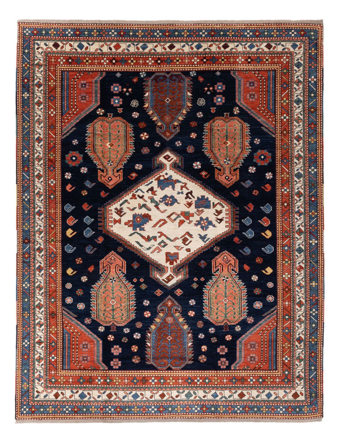Ziegler Tapijt - Kazak - 328 x 247 cm - donkerblauw