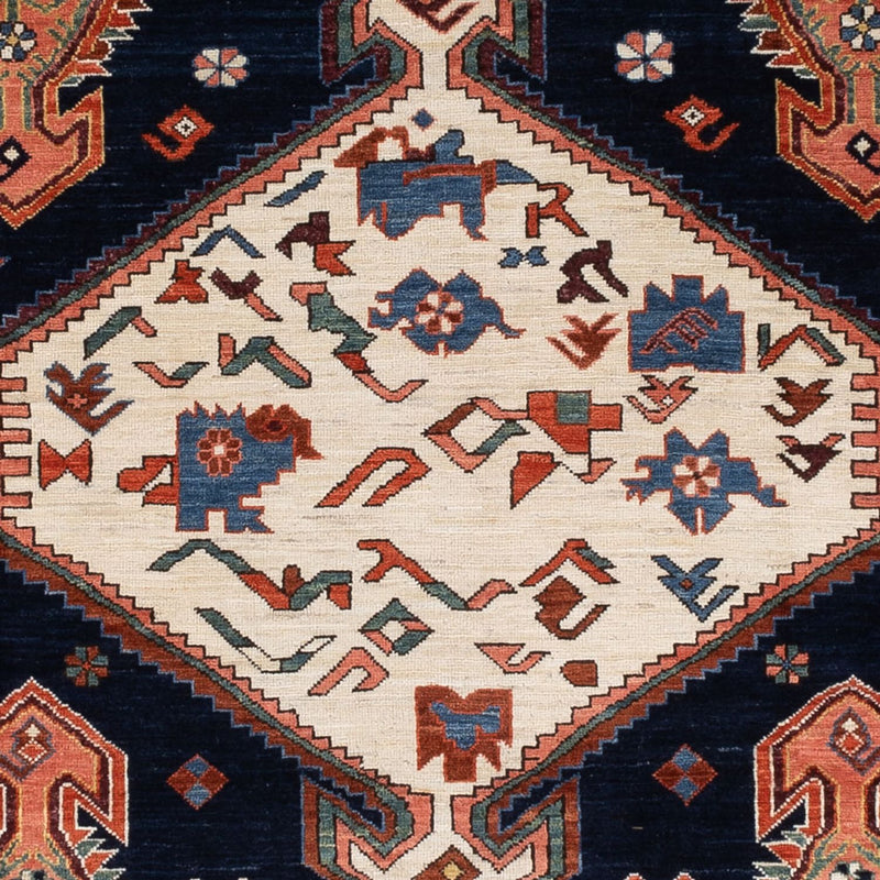 Ziegler Tapijt - Kazak - 328 x 247 cm - donkerblauw