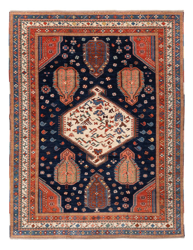 Ziegler Tapijt - Kazak - 367 x 270 cm - donkerblauw