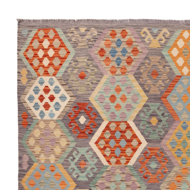 Kelim tapijt - Splash - 294 x 252 cm - veelkleurig