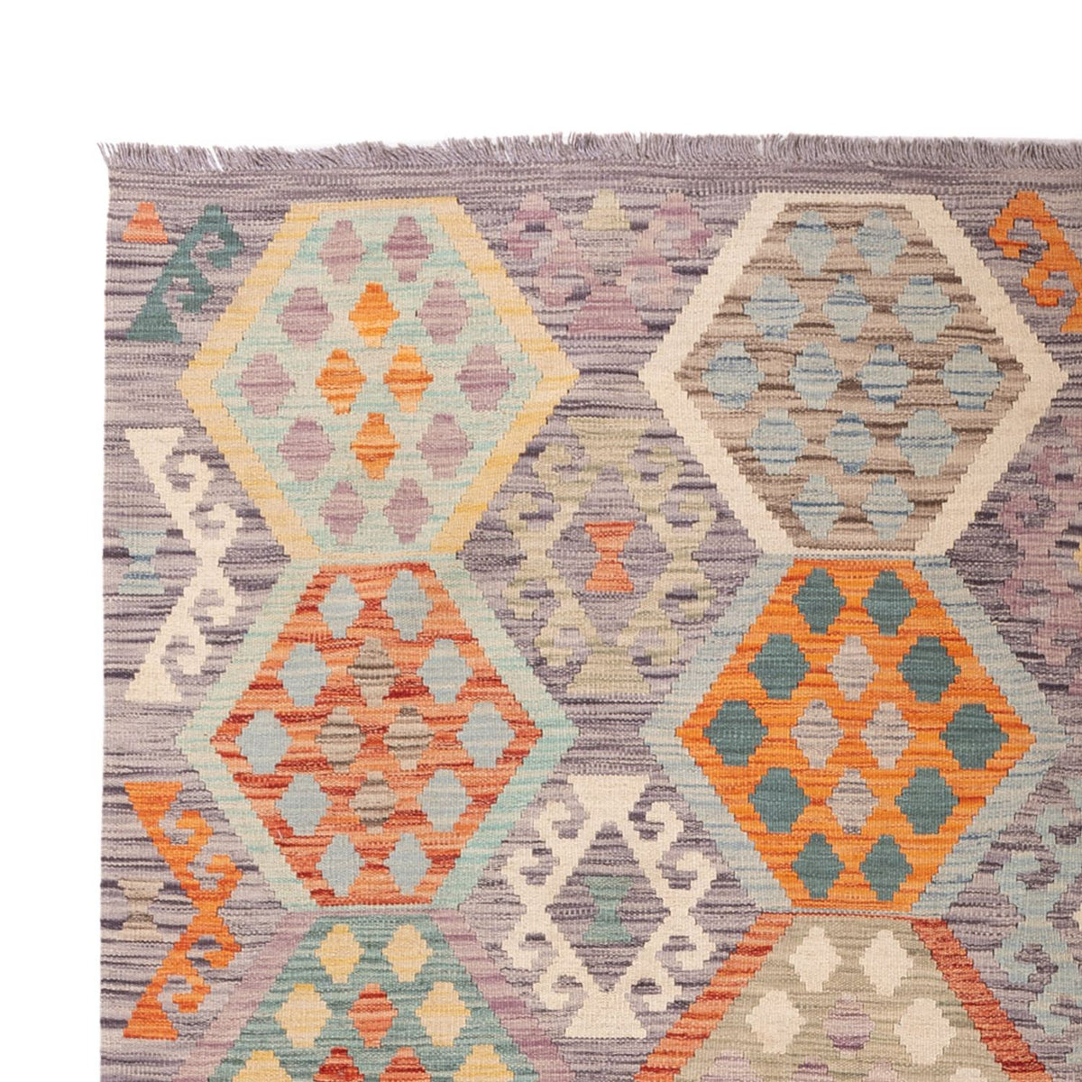 Kelim tapijt - Splash - 292 x 197 cm - veelkleurig