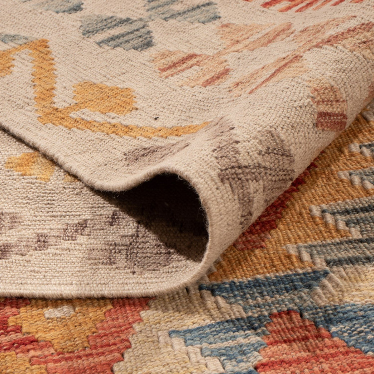 Kelim tapijt - Splash - 292 x 207 cm - veelkleurig