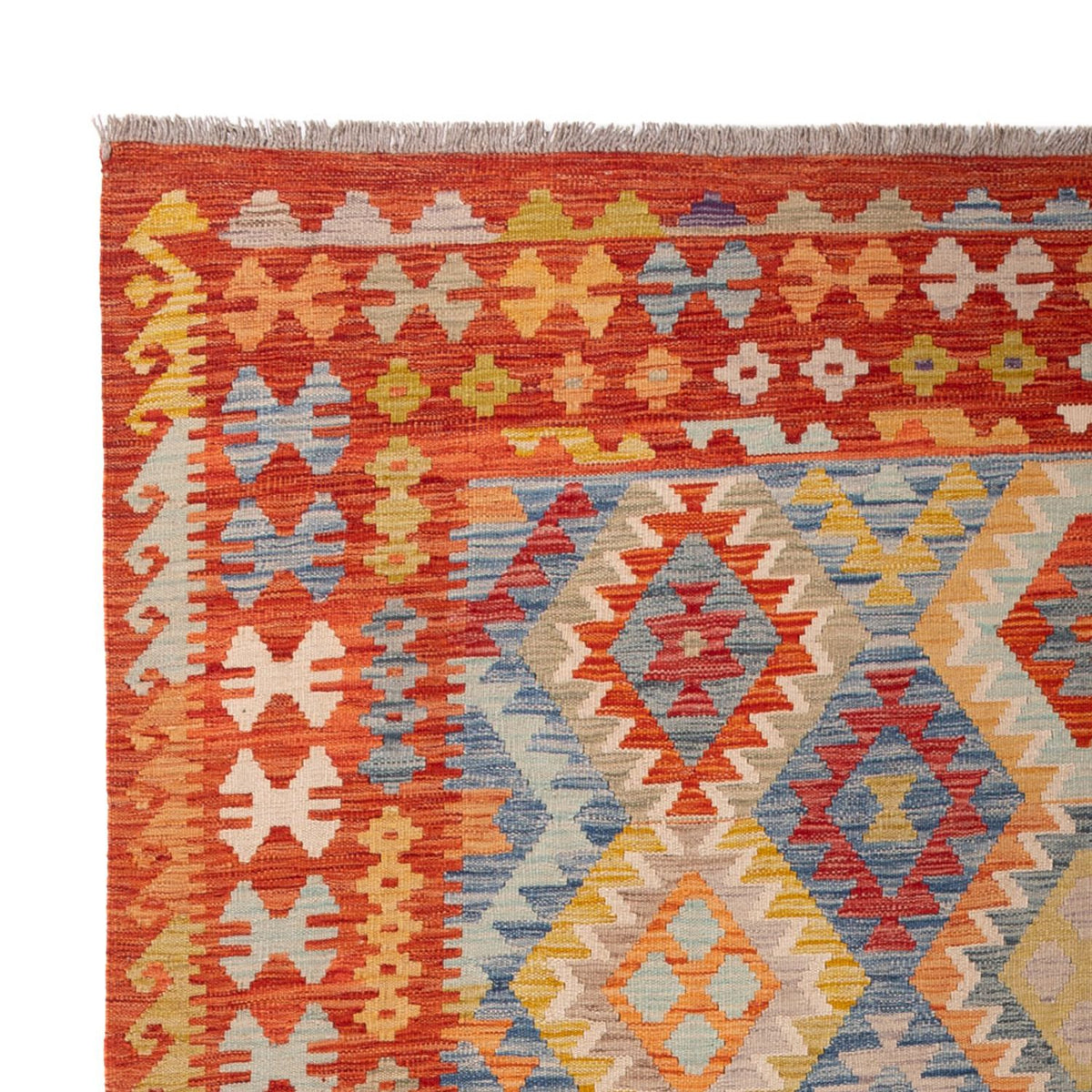 Kelim tapijt - Splash - 295 x 196 cm - veelkleurig