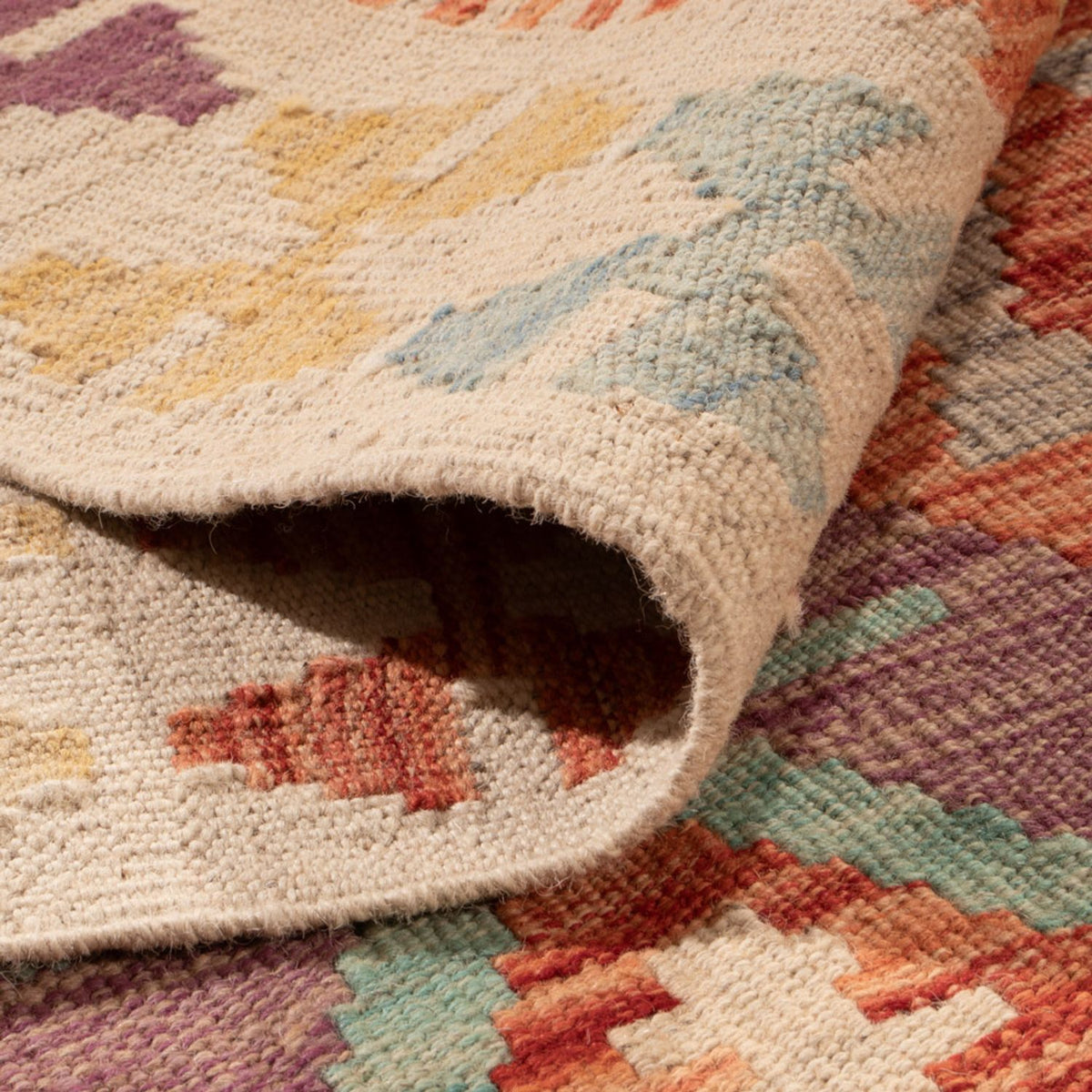 Kelim tapijt - Splash - 288 x 206 cm - veelkleurig