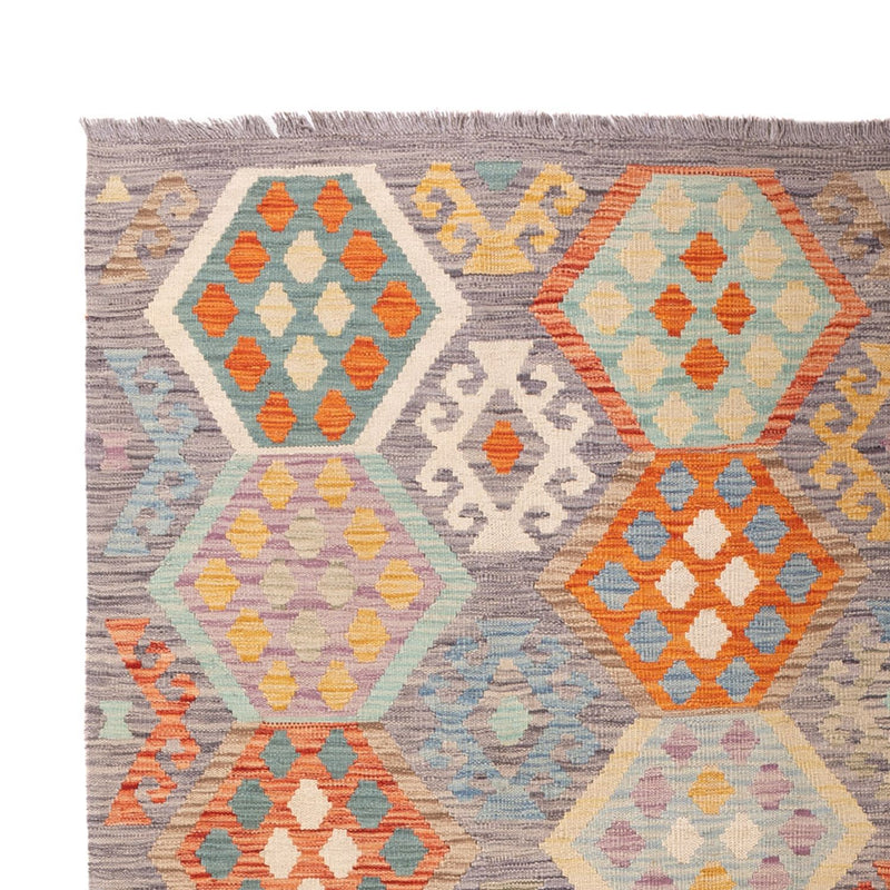 Kelim tapijt - Splash - 298 x 199 cm - veelkleurig