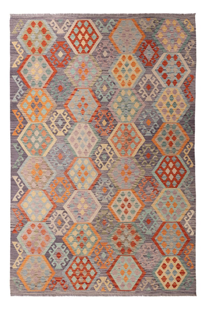 Kilim Maimana 202x300cm - Wollen tapijt - meerkleurig