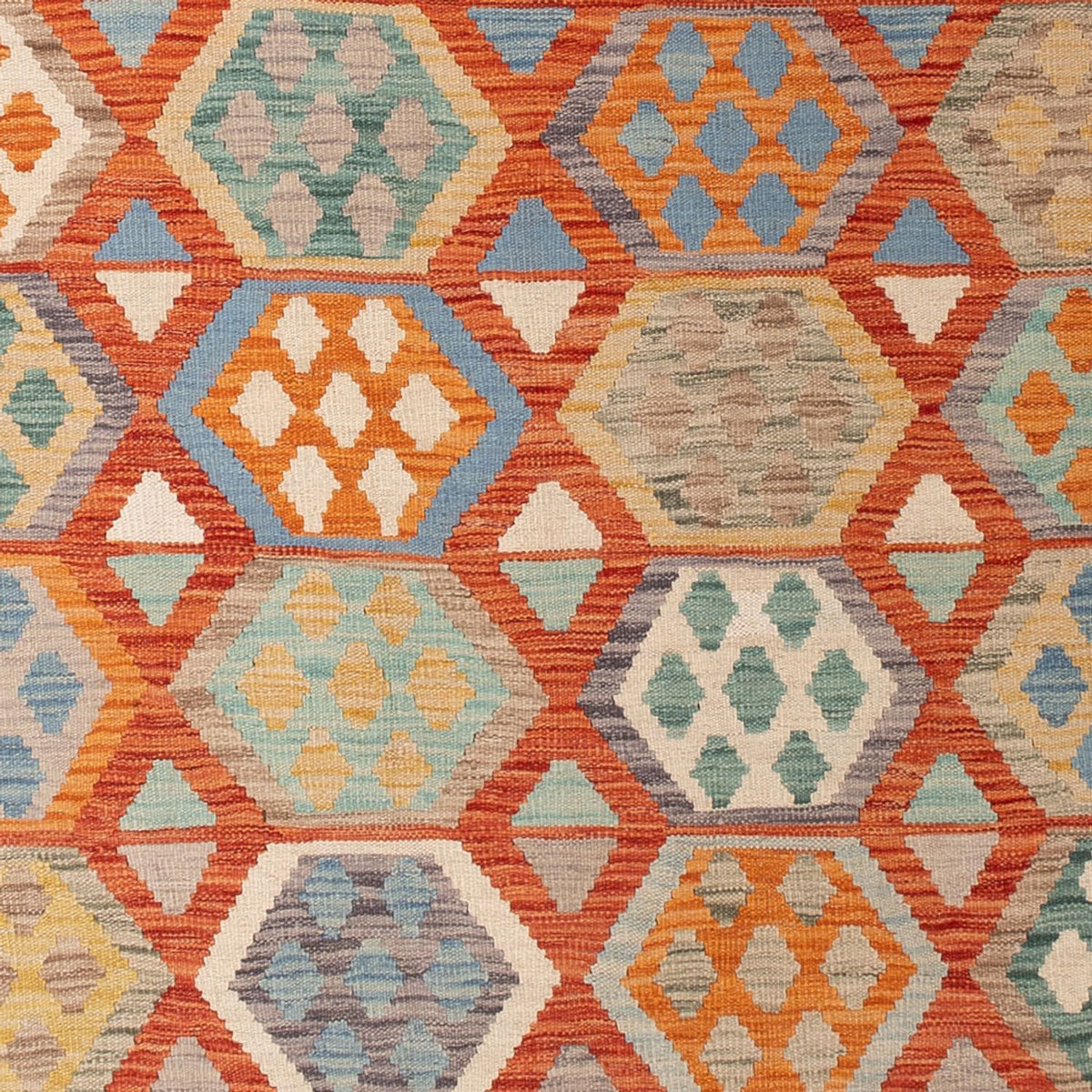 Kelim tapijt - Splash - 295 x 200 cm - veelkleurig