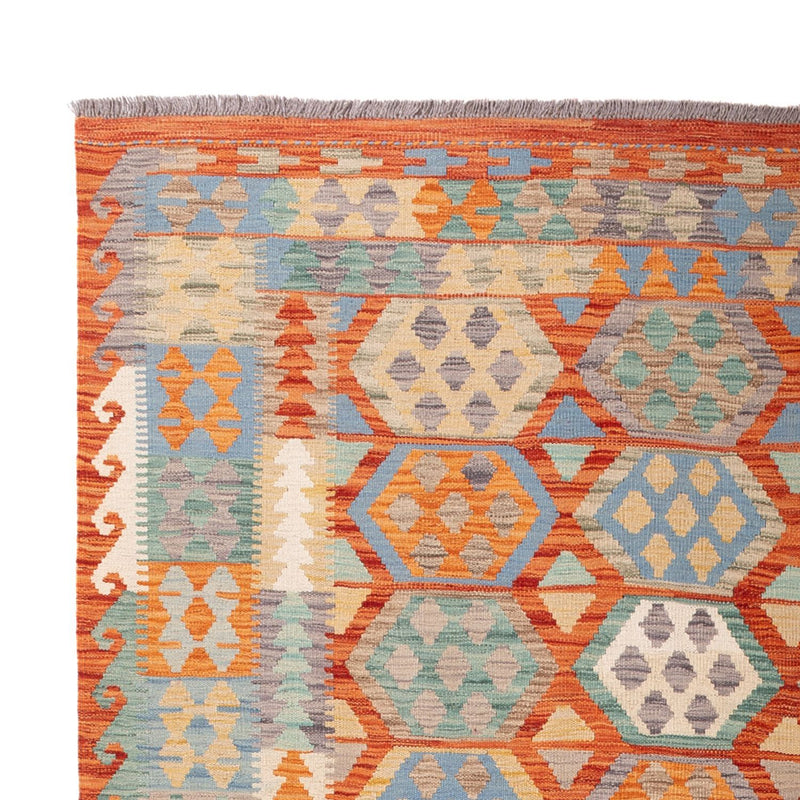 Kelim tapijt - Splash - 295 x 200 cm - veelkleurig