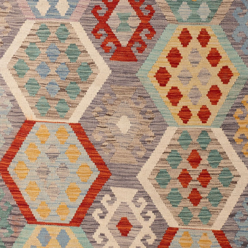 Kelim tapijt - Splash - 301 x 209 cm - veelkleurig